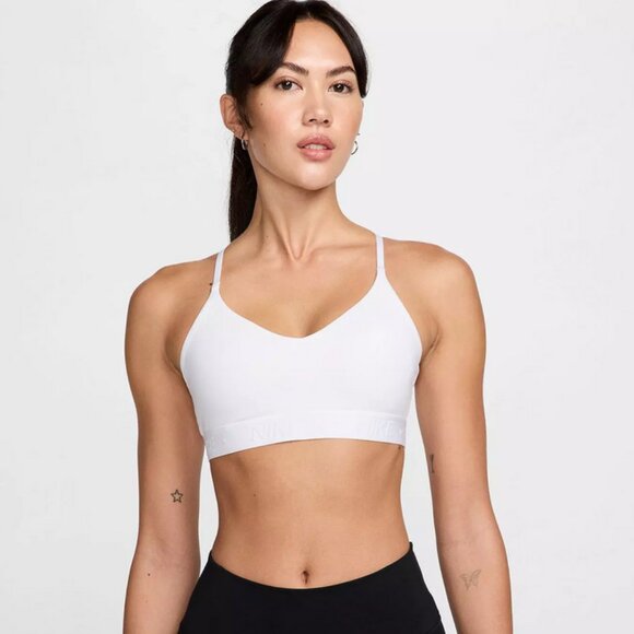 Nike Indy Dri-Fit Sports Bra Medium White NWOT - Picture 1 of 5